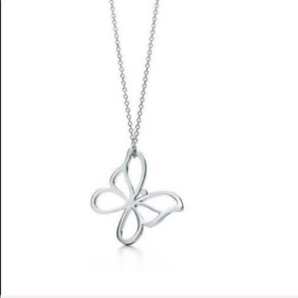 ✨HP✨Tiffany & Co Large Retired Butterfly Necklace